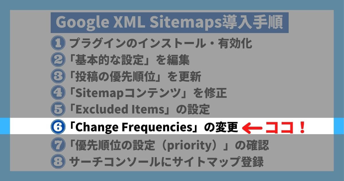 Google XML Sitemaps導入手順⑥